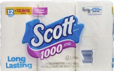 Scott bath tissue 12 roll, Comfort Plus 18 double roll or paper towels 6 double rollAlso get savings with $1.00 Digital mfr coupon + Buy 2 get $5 ExtraBucks Rewards WITH CARD