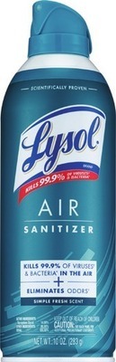 Lysol disinfectant spray 19 oz or Air Sanitizer 10 oz.Also get savings with $3.00 Digital mfr coupon + Spend $15 get $3 Extrabucks Rewards®