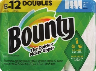 Charmin Ultra 12 mega rolls or Bounty Select-A-Size 6 double rolls.Also get savings with $3.00 Digital mfr coupon + Spend $30 get $10 Extrabucks Rewards®