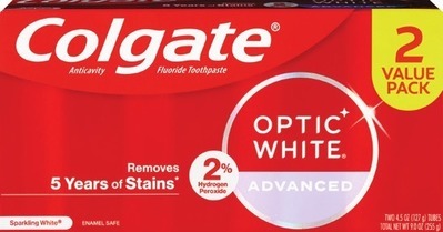 ANY Colgate Optic White oral care or Sensitive toothpasteDigital mfr coupon + Spend $20 get $10 ExtraBucks Rewards®♦