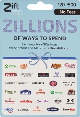 Chipotle, GameStop, JCPenney, Academy Sports + Outdoors, DoorDash, Wayfair, Give the Gift of Choice, Zift Zillions or Domino's gift cardsSpend $100 get $20 ExtraBucks Rewards® WITH CARD