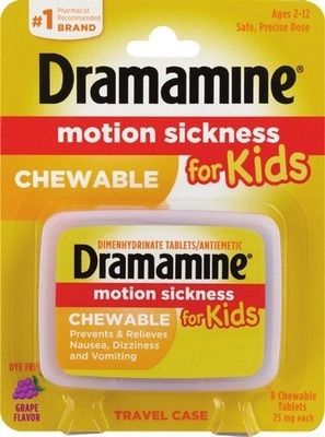 Kids Chloraseptic throat spray 6 oz, Debrox ear drops 1 oz, Dramamine chewable 8 ct., Pedia-Lax 6 or 30 ct.Buy 1 get $2 ExtraBucks Rewards® WITH CARD