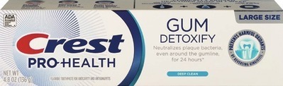 Crest Gum Detoxify, Densify, 3D White Brilliance or Whitening Therapy toothpaste 3.8-5.3 oz.Also get savings with $4.00 Digital mfr Coupon + Buy 2 get $4 ExtraBucks Rewards®♦