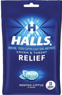 Halls cough drops 20-30 ct.Buy 1 get 1 50% Off* Also get savings with Buy 2 get $2 Extrabucks Rewards