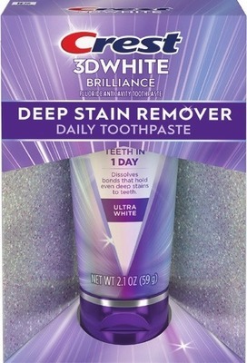 Crest 3D White Deep Stain Remover, Brilliance, Gum Detoxify toothpaste 2.1-5.3 oz, Whitening, Clinical or Gum rinse 946mL-1 literAlso get savings with $3.00 Digital mfr coupon + Buy 2 get $3 ExtraBucks Rewards® WITH CARD