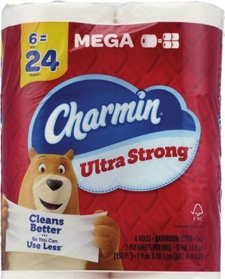 Charmin Ultra 6 mega roll, Bounty Select-A-Size 3 double rolls or 2 triple rollsAlso get savings with $1.00 mfr Digital coupon + Spend $30 get $10 ExtraBucks Rewards®♦