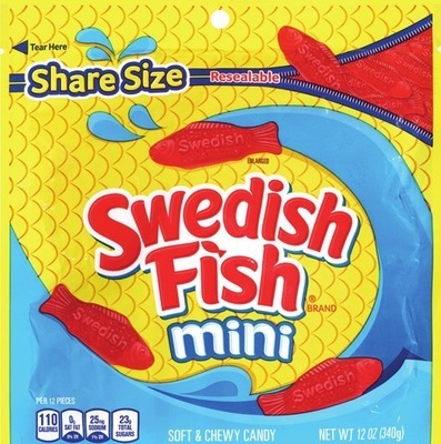 Sour Patch Kids or Swedish Fish mini 12 oz.Buy 1 get 1 50% OFF* Also get savings with Buy 2 get $2 ExtraBucks Rewards® WITH CARD