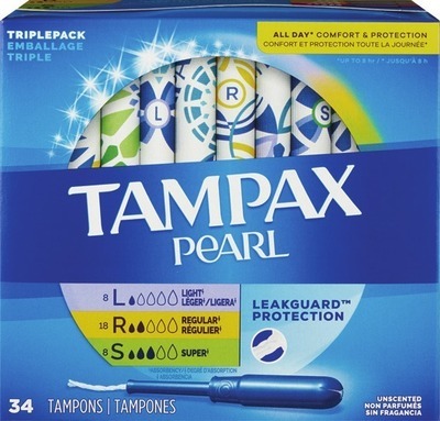 ANY Tampax, Always Radiant, Infinity, Pure Cotton pads, ZZZ period underwear or liners.Spend $30 get $10 ExtraBucks Rewards®