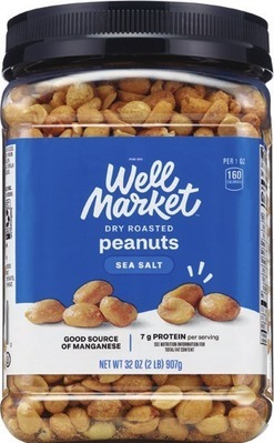 Well Market peanuts 32 oz.Also get savings with spend $20 get $5 ExtraBucks Rewards® WITH CARD