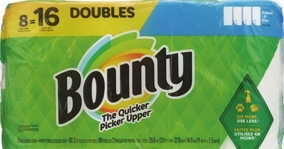 Bounty 8 double rolls or Charmin Ultra 9 super mega rolls3.00 Digital mfr coupon + Spend $30 get $10 ExtraBucks Rewards®