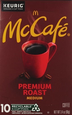 ANY McCafé, Green Mountain or Donut Shop K-Cups 10 ct.Buy 1 get 50¢ ExtraBucks Rewards