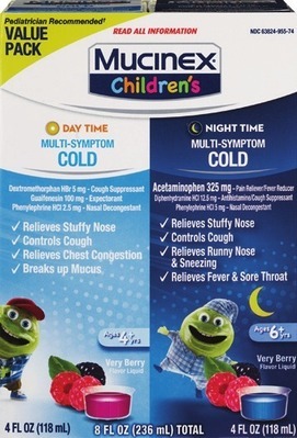 Mucinex children's cough/cold syrup 6.8 oz or 2 pk.Also get savings with Digital mfr coupon + spend $30 get $10 ExtraBucks Rewards®