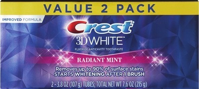 Crest toothpaste 2 pk., Whitening, Gum Care, Advanced rinse 946ml-1 liter, Oral-B battery or pulsar 1 ct. brushSpend $20 Get $10 ExtraBucks Rewards✧
