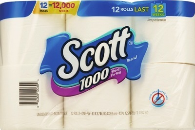 Scott bath tissue 12 roll, Comfort Plus 18 double roll or paper towels 6 double rollAlso get savings with $1 Digital mfr coupon PLUS Spend $20 get $5 ExtraBucks Rewards®♦