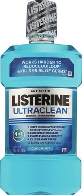 Listerine 1.5 liter, Total Care, Gum Therapy or Ultraclean 1 liter$1.00 Digital mfr coupon Buy 2 get $3 Extrabucks Rewards®