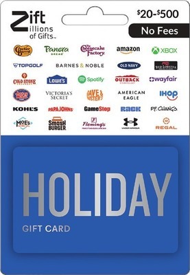 Zift Zillions of Gift Cards, Xbox, Foot Locker, Nintendo eShop, Panera, AMC,Spend $100 get $20 ExtraBucks Rewards® WITH CARD