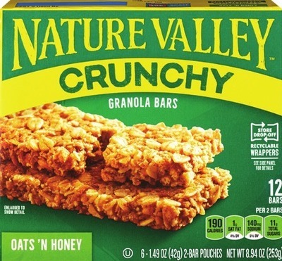 Fiber One, Nature Valley biscuits or granola bars 5-6 ct.Also get savings with Spend $10 get $3 ExtraBucks Rewards® WITH CARD