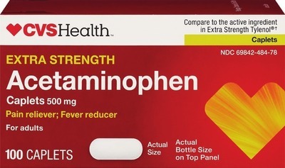 CVS Health adult acetaminophen 100 ct. or larger.Spend $15 get $5 ExtraBucks Rewards® WITH CARD