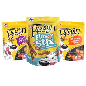 Save $2.25 on 2 Beggin® 6 oz or larger pouches of Beggin'® Dog Treats