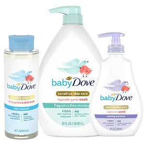 Save $2.50 on Dove Baby Wash or Lotion