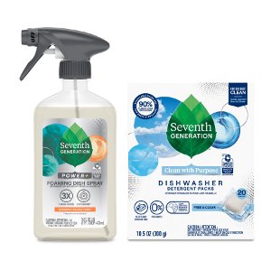 Save $1.00 on Seventh Generation Dish Soap, Foaming Dish Spray, Refill, or Dishwasher Detergent