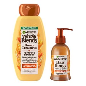 Save $3.00 on 2 Garnier® Whole Blends® shampoo, conditioner or treatment products