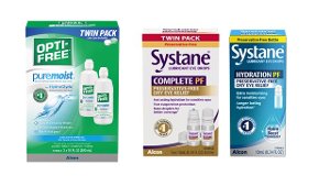 Save 20% on Systane Eye Drops or Opti-Free PureMoist Twin Pack PICKUP OR DELIVERY ONLY