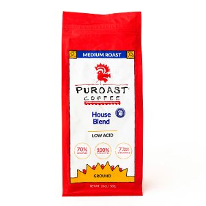 Save $8.00 on Puroast Certified Low Acid Coffee