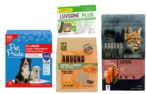 Save 20% off Abound, Luvsome, Pet Pride, Nature's Song select pet items PICKUP OR DELIVERY ONLY