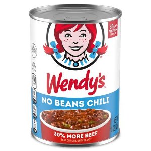 Save $1.00 on Wendy's® No Beans Chili