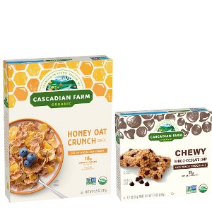 SAVE $1.00 on 2 Cascadian Farm™ Cereal, Granola, OR Bars