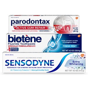 Save $1.50 off Sensodyne,Aquafresh, Biotene, Polident, Poligrip, Parodontax PICKUP OR DELIVERY ONLY