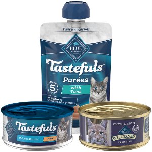 Save $1.00 on BLUE wet cat food