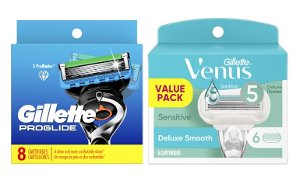 Save $10.00 on 2 Gillette or Venus Refills