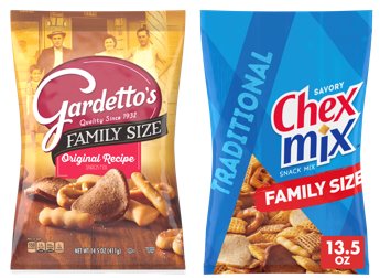 Save $1 on Chex Mix and Gardettos (Family Size) PICKUP OR DELIVERY ONLY