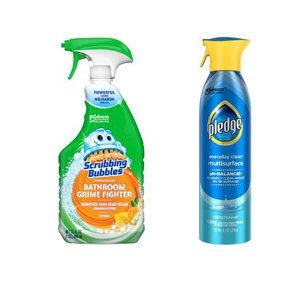 Save $0.75 on Pledge® or Scrubbing Bubbles®