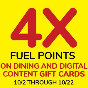 Get 4x FUEL POINTS