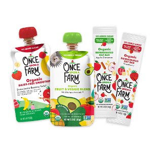 Save $1 on Once Upon a Farm Baby Food Pouches, Yogurt and Oat Bars PICKUP OR DELIVERY ONLY