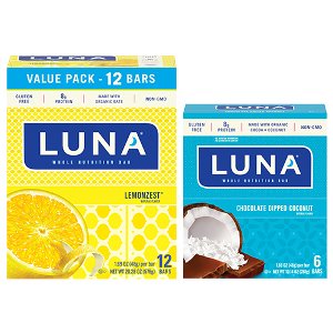 Save 20% on Luna Bars 6-12ct PICKUP OR DELIVERY ONLY