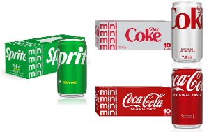 Save $1.75 on Coca-Cola Family Mini Cans 10pk PICKUP OR DELIVERY ONLY