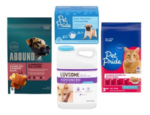 Save 20% on Abound, Luvsome, Pet Pride & Nature's Song select pet items PICKUP OR DELIVERY ONLY