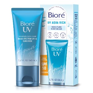 Save $2.00 on Biore UV Aqua Rich Moisturizer SPF 50