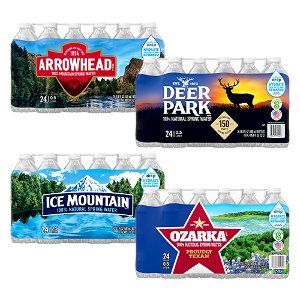 Save $2 on Ice Mountain, Ozarka, Deer Park and Arrowhead Spring Water 24pk PICKUP OR DELIVERY ONLY