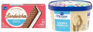 $1.99 Kroger Deluxe Ice Cream or Sandwiches