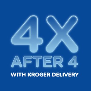 4X Fuel Points After 4pm Tues/Wed/Thurs KROGER DELIVERY ONLY