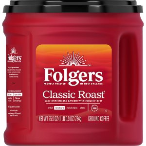 $7.99 Folgers Large Can Coffee