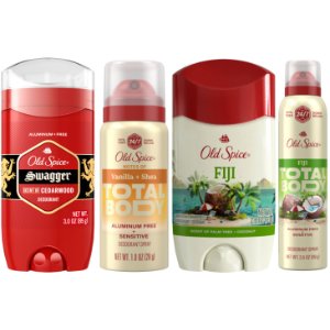 Buy 2 Old Spice Deodorant, Get 1 Old Spice Total Body Trial Dry Spray FREE