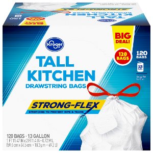 Save 30% on Kroger Trash bags 80ct and 120ct PICKUP OR DELIVERY ONLY