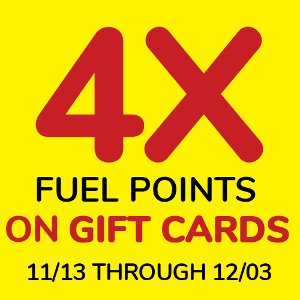 Get 4x FUEL POINTS