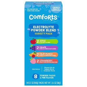 Save $1.00 on Comforts Pediatric Electrolyte Powder Packs